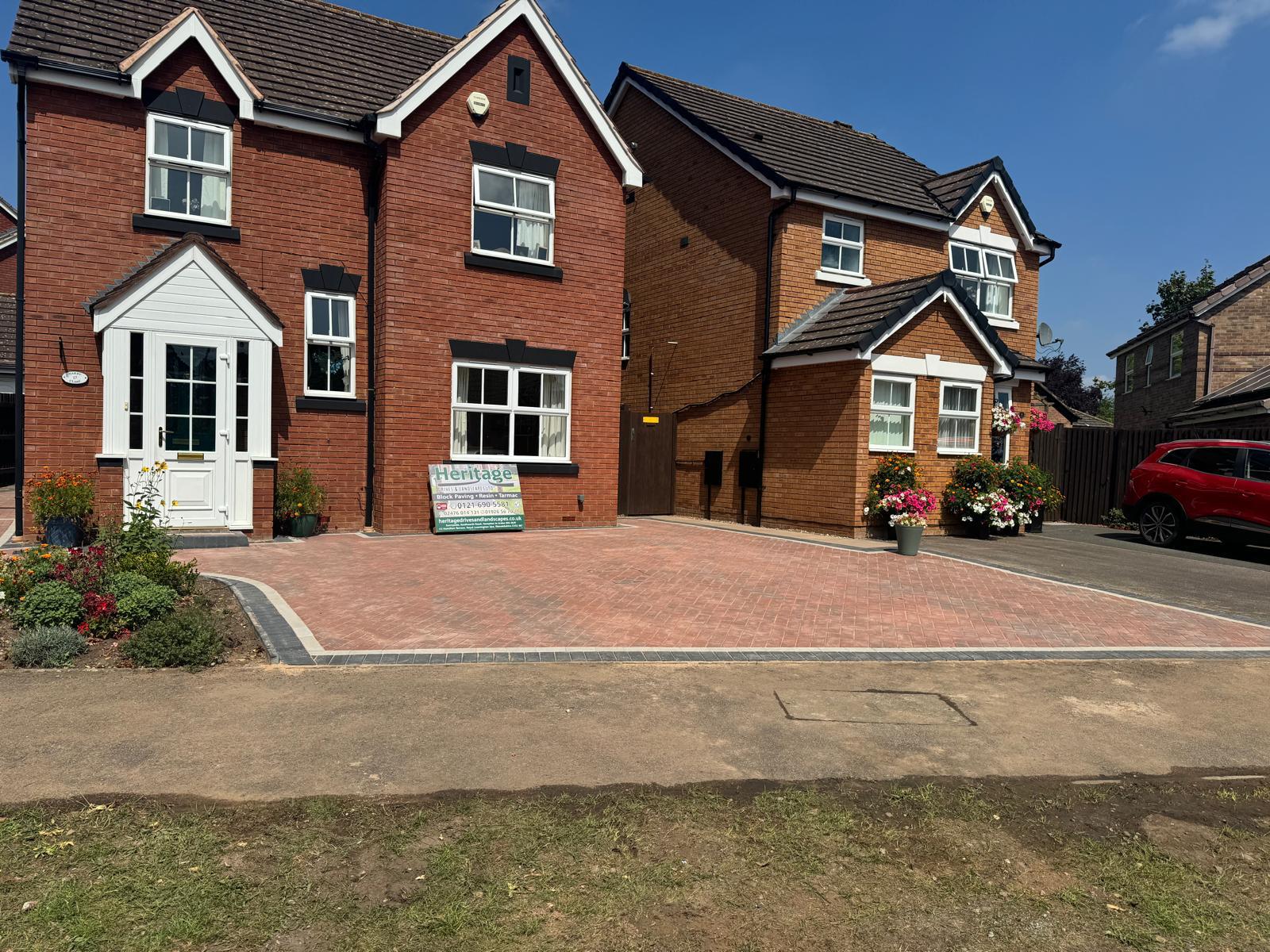 image of one of Heritage's completed driveways in Stratford Upon Avon